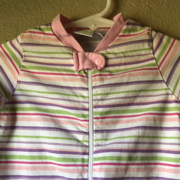 Girls Pajamas Y2K Bundle Set Of 2 Long Sleeve Footed Baby Sleepers 0-3 Months - Picture 3 of 12